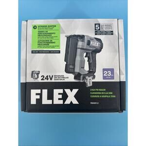 Flex Tool 24V 23GA Pin Nailer 23 Gauge No Gas Needed FX4341-Z FX4341 Tool Only